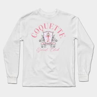 Coquette Aesthetic Social Club Long Sleeve T-Shirt